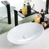 ‌Luxury Ceramic Marble Countertop Bathroom Sink – Modern Designer Wash Basin
