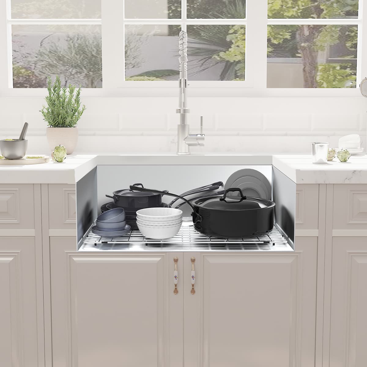 Artisan-Crafted 18 Gauge 304 Stainless Steel Undermount Kitchen Sink