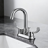 ADA-Compliant Antimicrobial Faucet - Hospital-Grade Dual-Temperature High Arc Spout with Lever Handles