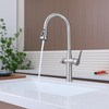High Quality SS 304 Three-Way 3-in-1 Pull Down Kitchen Sink Mixer Drinking Water Filter Faucet with Water Purification Tap