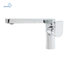 Modern Brass Chrome Bathroom Mixer Tap Deck Mount Single Handle Basin Faucet
