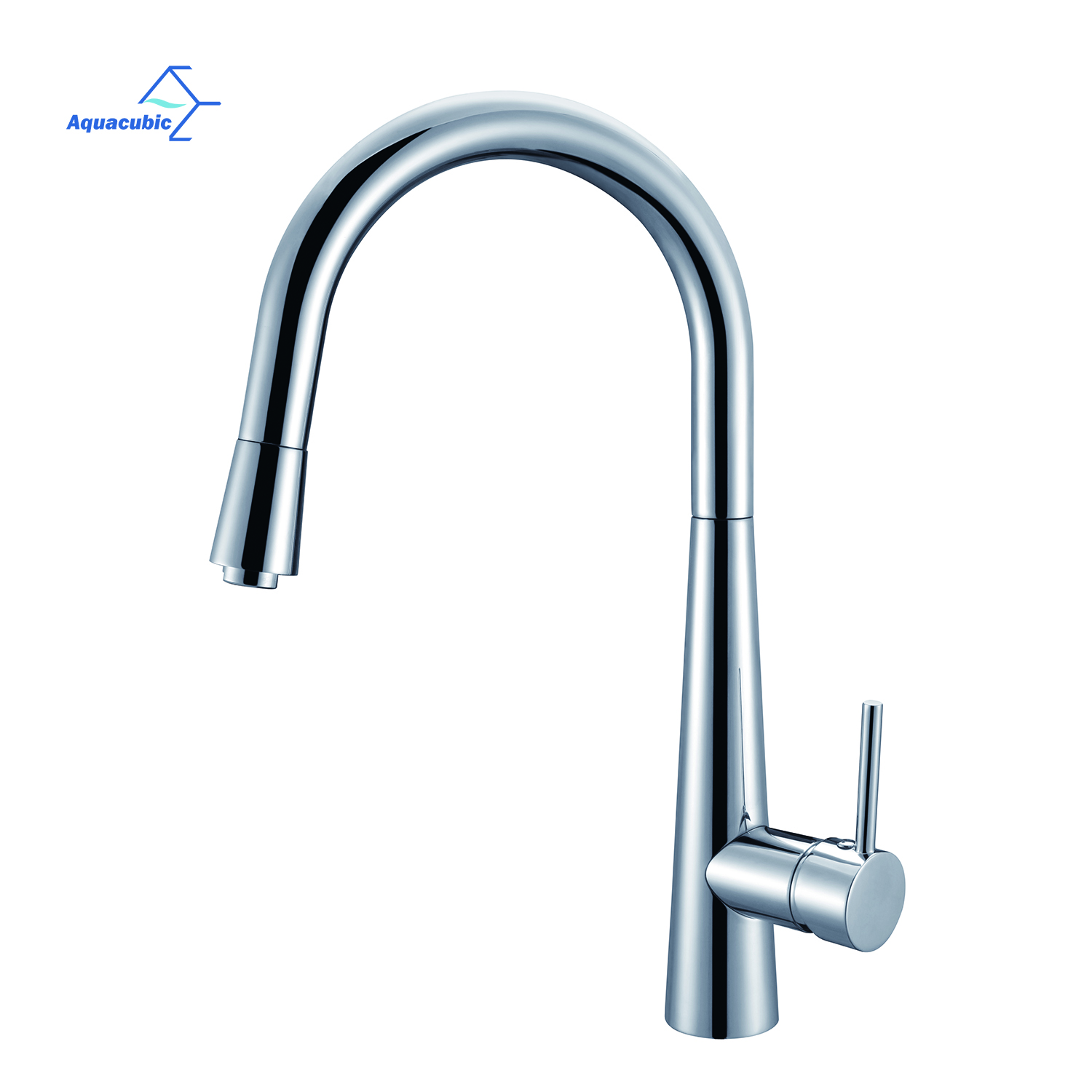 Aquacubic Wholesale Top Selling cUPC Swivel Long Endurance Washbasin Pull Out Kitchen Faucet