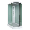 Side Opening Door Walk In Corner Steam Shower Enclosure with Glass Sliding Door