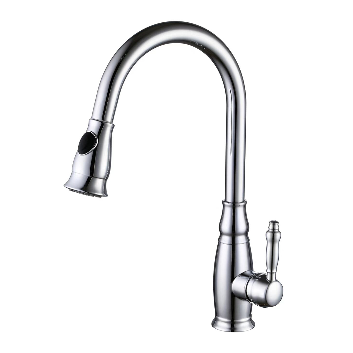 Single Lever Pull Down Kitchen Sink Faucet with 3 Modes Sprayer