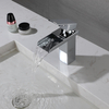 Modern Manufacturer Bathroom Single Handle Chrome Single Hole Waterfall Spout Wash Basin Faucet