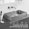 Commercial-Grade 304 Stainless Steel Countertop Bathroom Sink - ADA-Compliant Handwashing Station for Hospitality