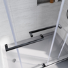 OEM ODM Frameless Shower Room Double Sliding Tempered Glass Stainless Steel Shower Door for Bath Tub