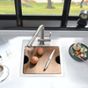 Customized 15 inch 16 Gauge Stainless Steel Kitchen Bar Sink Handmade Outdoor Prep Sink with Dish Grid & Drain