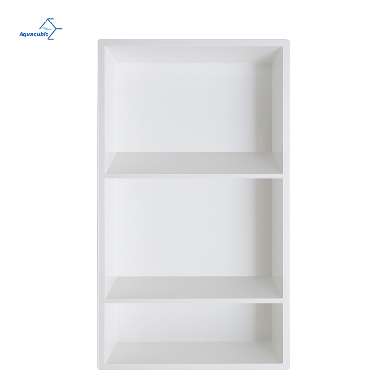 Rectangle Shower Wall Niche Tile Ready, Easy for DIY Collage, Glasstone SMC Recessed Shower Shelf