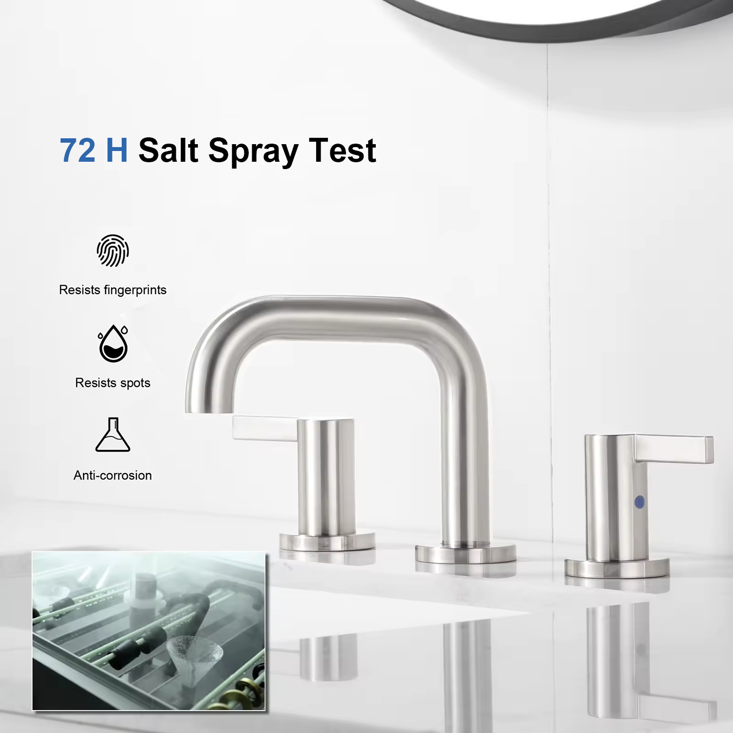 Premium Hotel Dual Handle Basin Faucet Brass cUPC Bathroom Faucet Mixer