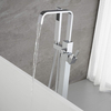 USA Floor Mounted Bathroom Tub Filler Shower Faucet Single Handle Brass Bathtub Faucet
