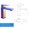 Luxury Aurora Brilliance Designed Sanitary Ware Factory Upc Hot Cold Basin Faucet Bathroom Faucet
