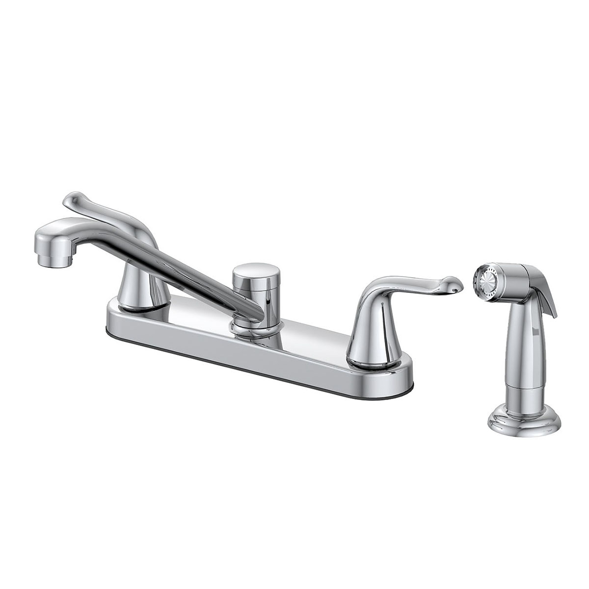 Stainless Steel Commercial Kitchen Faucet with Soap Dispenser