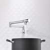 Double Joint Brass Folding Faucet Sink Faucet Kitchen Pot Filler Chrome