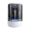 Walk In Corner Steam Shower Room with Glass Sliding Doors Massage Jets Radio Ventilation Fan Lighting