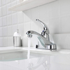 Single Handle Commercial Bathroom Faucet Chrome Lead-Free 4 Inch Centerset Bathroom Basin Sink Faucets