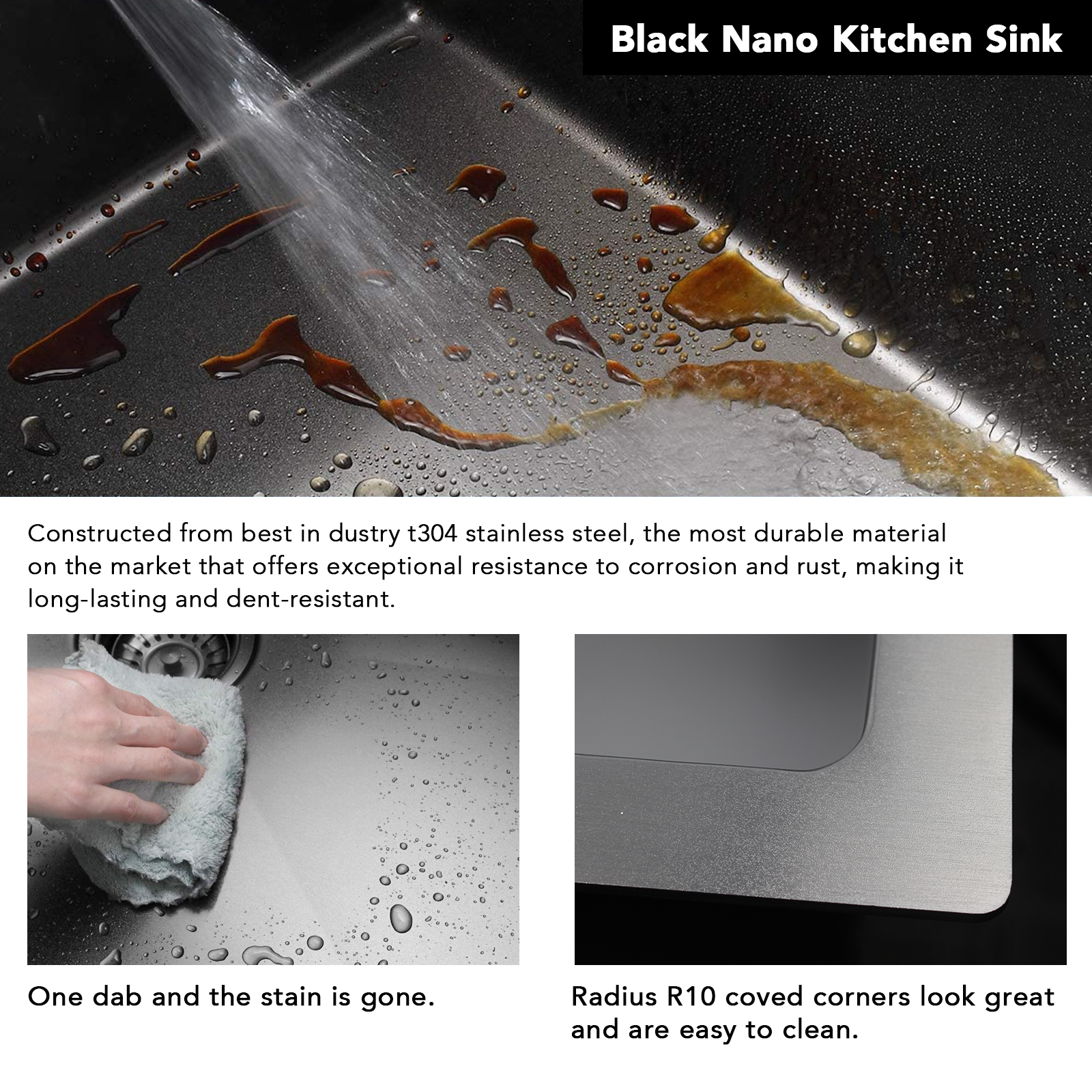 How Do You Clean A Black Farm Sink?