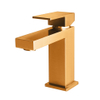 cUPC Brass Single Hole Brushed Gold Bathroom Faucet Washroom Basin Tap