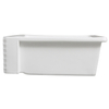 Aquacubic UPC Standard Large 37" x 19" White Fireclay Farmhouse Undermount Double Bowl Apron Ceramic Kitchen Sink