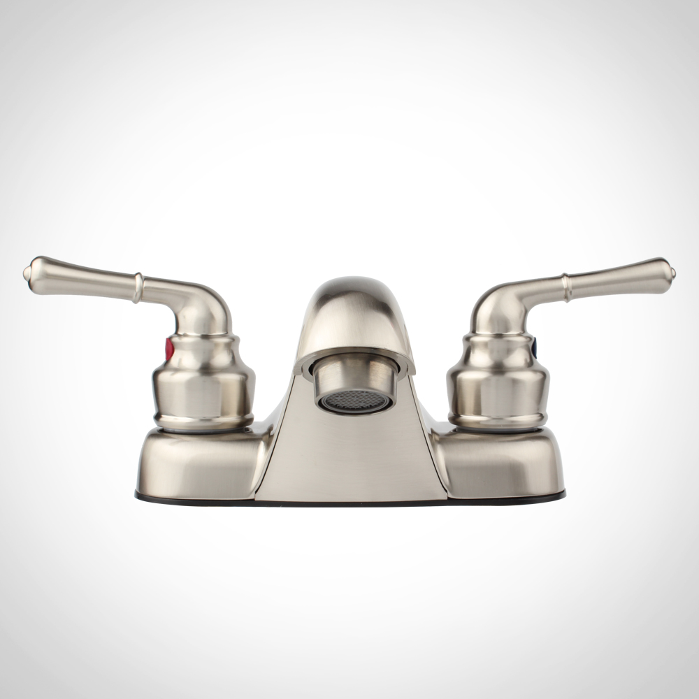Brushed Nickel 4" Centerset Bathroom Basin Sink Faucet