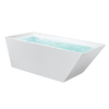 White Acrylic Hot Bath Tub Freestanding Bathtub with Fiberglass