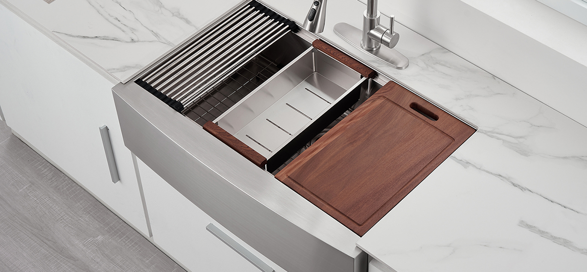 Kitchen Sink with Double Bowl