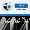 High Pressure Dual 2-in-1 Spa System with Massage Shower Head and 10 Modes Hand Held Shower
