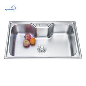 China manufacturer 201 Stainless Steel kitchen sink 20 x 16-inch Deep Drop-in Bar or Utility Sink in Satin