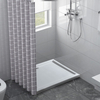 Aquacubic Three Side Lips Upstand Square Strong Acrylic Shower Tray Base with 3 Side Upstand