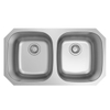 Aquacubic Drawn Pressed Stainless Steel Double Bowl Undermount Drawn Kitchen Sink
