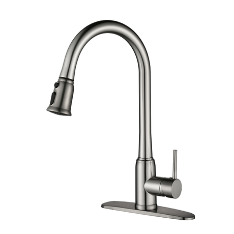 Aquacubic cUPC Deck Mounted low lead Kitchen Faucet with Pull Down Sprayer AF1035-5