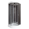 Walk In Corner Shower Room with Glass Sliding Doors Massage Jets Lighting