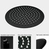Ceiling Shower System Rain Round Shower Head Shower Faucet Set with Tub Spout and Valve 
