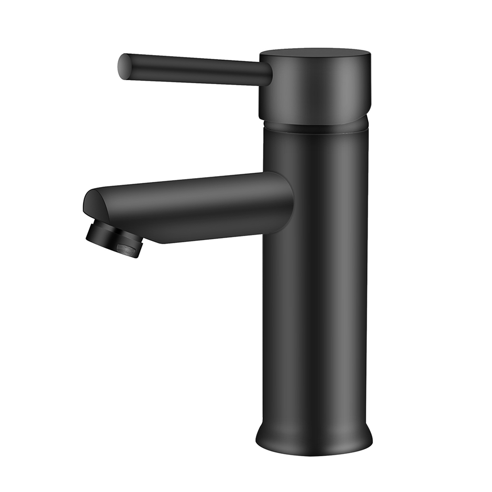 Stainless Steel Matte Black Bathroom Basin Tap Lavatory Faucet