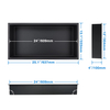 Customized Manufacturer 304 Stainless Steel Single And Double Black Bathroom Shower Niche
