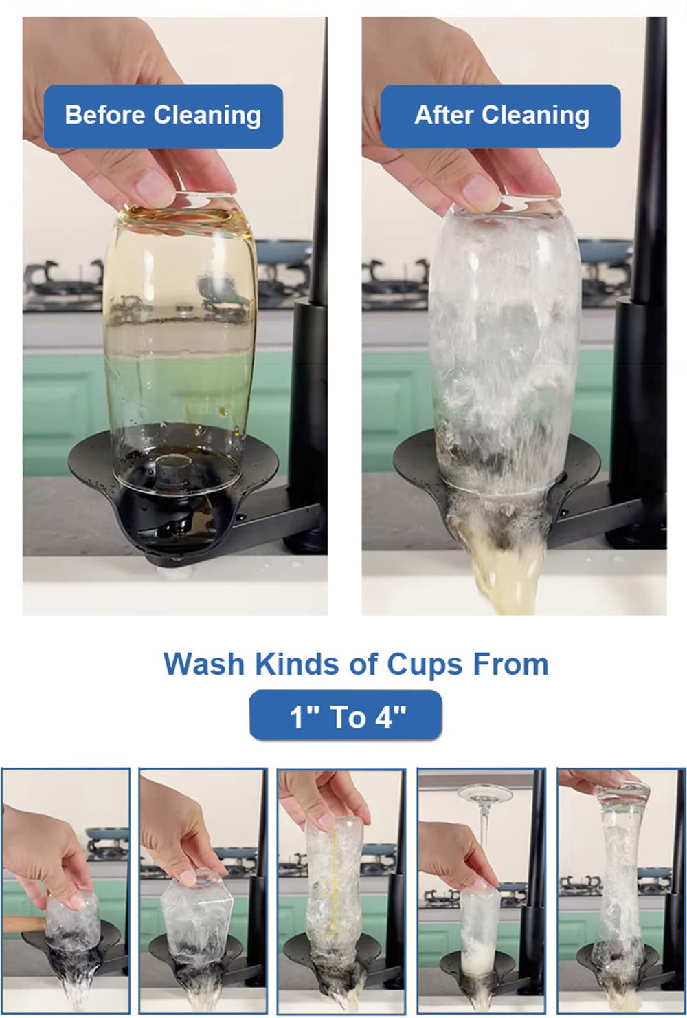 Kitchen Faucet with cup washer (4)