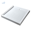 Aquacubic Three Side Lips Upstand Square Strong Acrylic Shower Tray Base with 3 Side Upstand