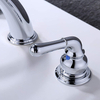 Hot Selling UPC Two Handle 8 Inch Widespread Chrome Antique Bathroom Sink Faucet with Pop-up Drain