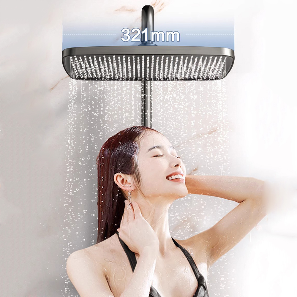 Wholesale Shower System Thermostatic 4-Function LED Digital Display Piano Key Wall-Mounted Shower Set