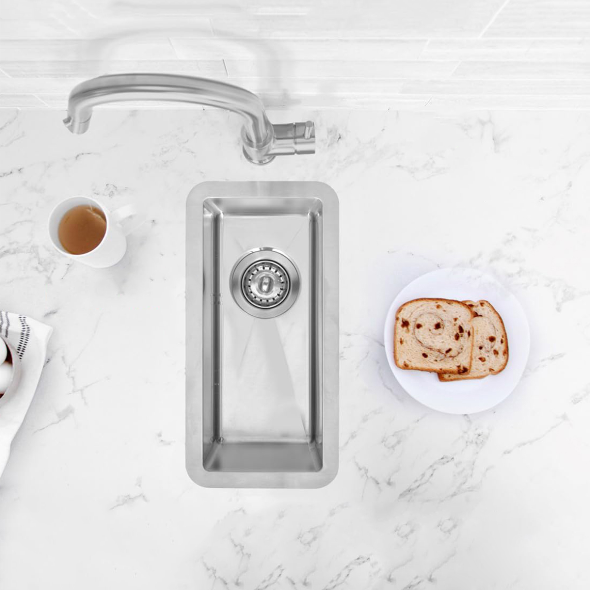 Wholesale Kitchen Stainless Steel Campervan Sink Undermount RV Kitchen Caravan Sink Wash Basin