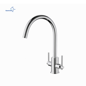 Commercial Sink Faucet 2-Handle Cold And Hot Water Taps cUPC Kitchen Sink Faucet for Restaurant