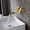 Aquacubic Bath Faucet Waterfall Wall Mounted Excellent Single Hole Bathroom Faucet Bathtub Lavatory Basin Sink Mixing Faucet
