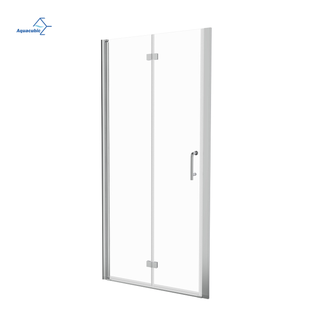 Exterior Frameless Folding Glass Door Cleanroom tempered glass enclosed shower cubicles bathroom glass partition Accordion Door