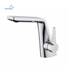 Modern Hotel Design Sink Water Wash Mixer Taps Chrome Brass Single Handle Hot and Cold Basin Faucet