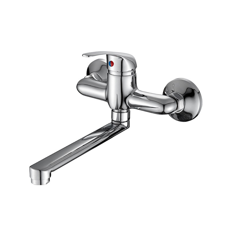 Aquacubic Wall Mounted Bathroom Bathtub Tub Mixer Bath and Shower Faucet