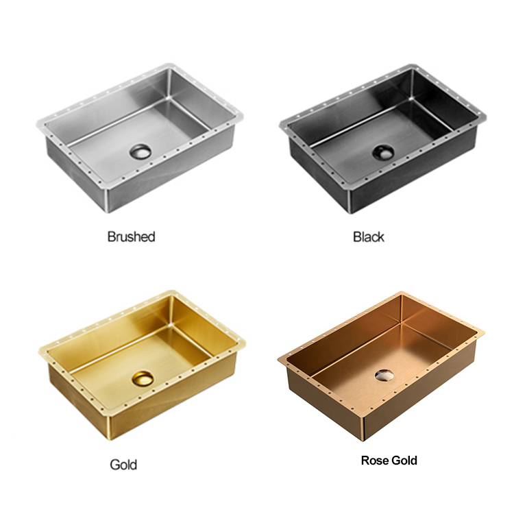 Factory Wholesale Undermount Decorated Stainless Steel Rectangular Laundry Hotel Bathroom Hand Wash Sink
