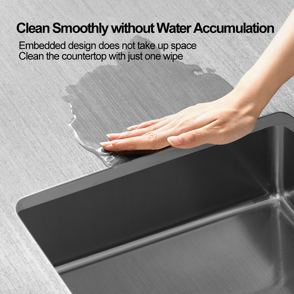 Factory Wholesale Undermount Decorated Stainless Steel Rectangular Laundry Hotel Bathroom Hand Wash Sink
