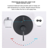 Ceiling Shower System Rain Round Shower Head Shower Faucet Set with Tub Spout and Valve 