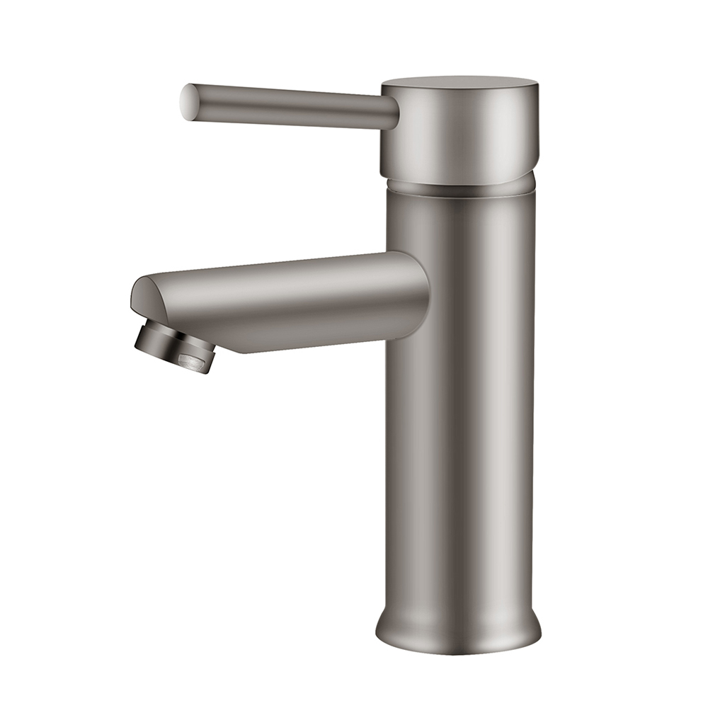 304 Stainless Steel Brushed Nickel Bathroom Basin Tap Lavatory Faucet