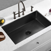 36" Stainless Steel Handmade Undermount cUPC Gunmetal Black Kitchen Sink